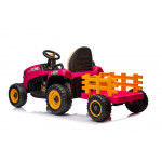 Elektrický traktor s vlečkou BBH-030 na diaľkové ovládanie 2,4G ružové